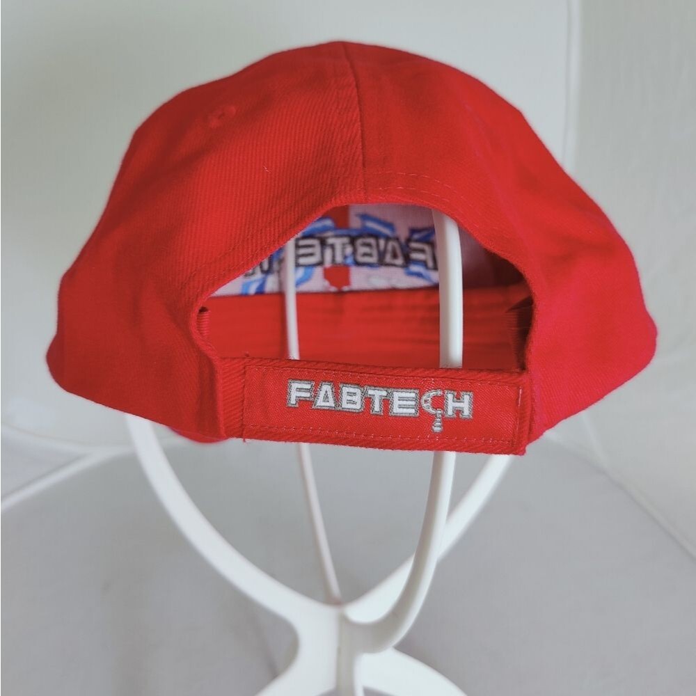 Men's Fabtech Racing Adjustable Hat Baseball Cap, Red, One Size - Picture 2 of 5
